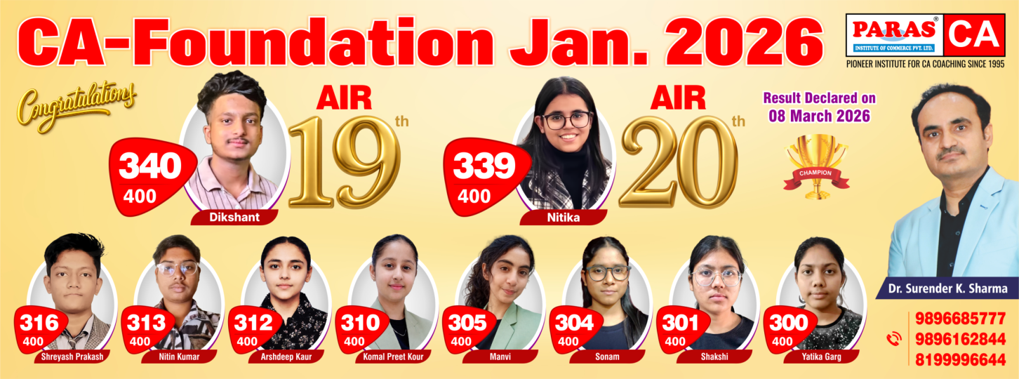 CA-Foundation Jan 2026 Result